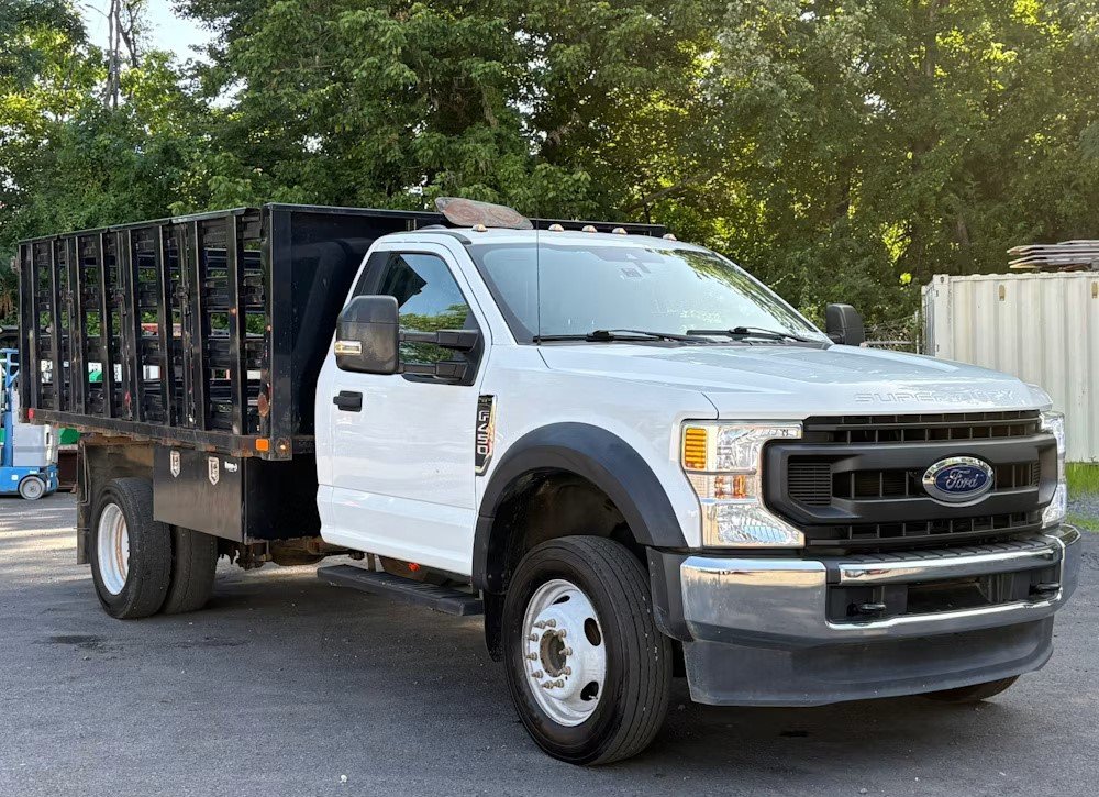 $14,500 - 2020 Ford F-450XL 12' Flatbed Steel Stakebody Truck 7.3L A/T A/C Pick Up