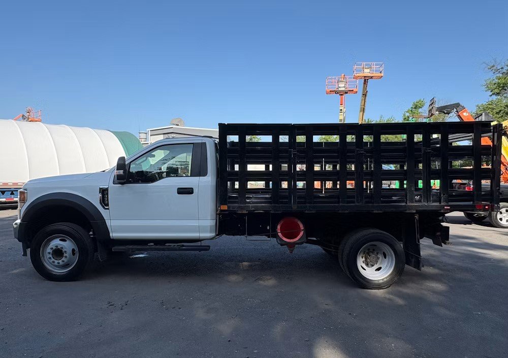 $14,500 - 2020 Ford F-450XL 12' Flatbed Steel Stakebody Truck 7.3L A/T A/C Pick Up